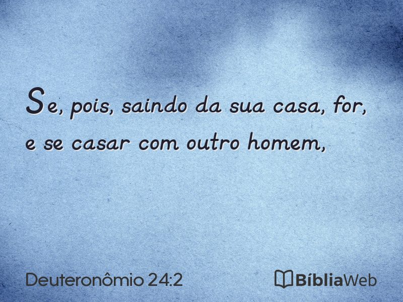 Deuteronômio 24:2 em imagem para compartilhar