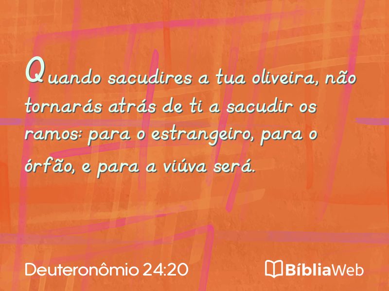 Deuteronômio 24:20 em imagem para compartilhar