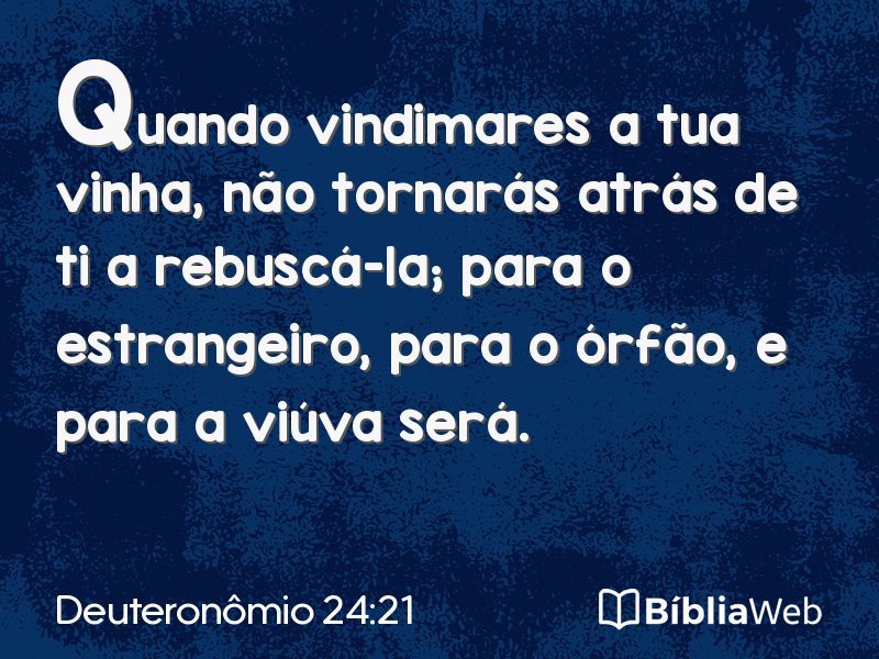 Deuteronômio 24:21 em imagem para compartilhar