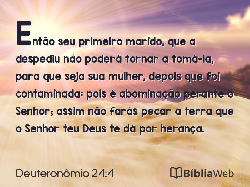 Deuteronômio 24:4 em imagem para compartilhar