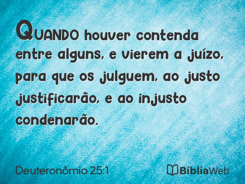 Deuteronômio 25:1 em imagem para compartilhar