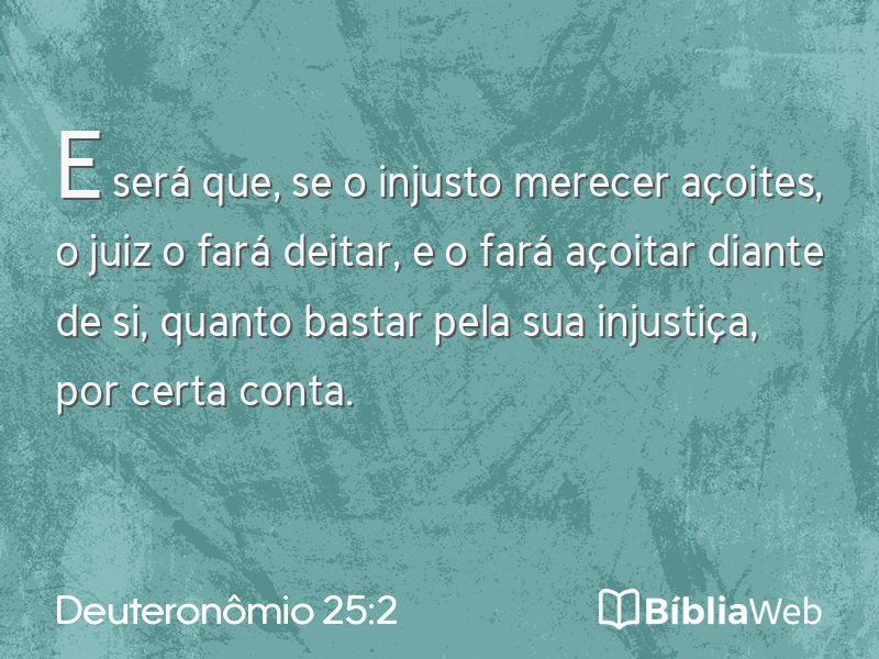 Deuteronômio 25:2 em imagem para compartilhar