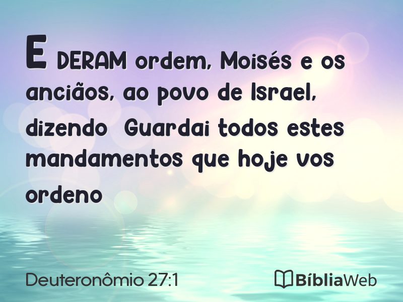 Deuteronômio 27:1 em imagem para compartilhar