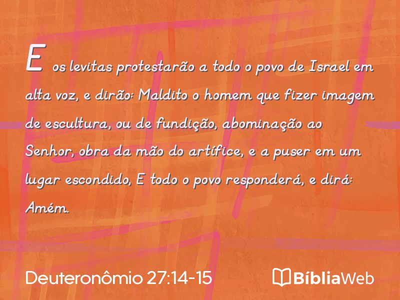 Deuteronômio 27:14-15 em imagem para compartilhar