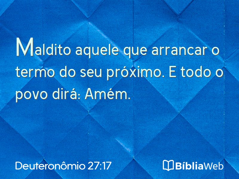 Deuteronômio 27:17 em imagem para compartilhar
