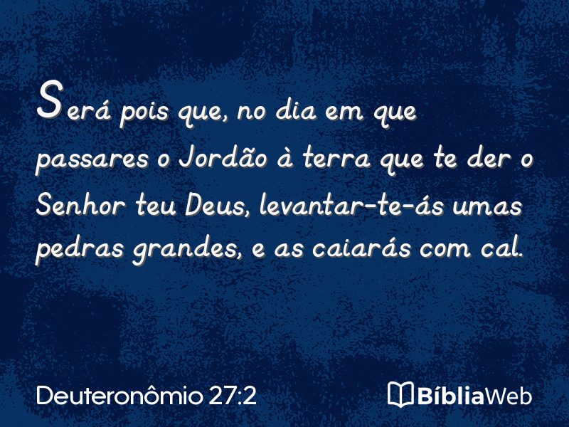 Deuteronômio 27:2 em imagem para compartilhar