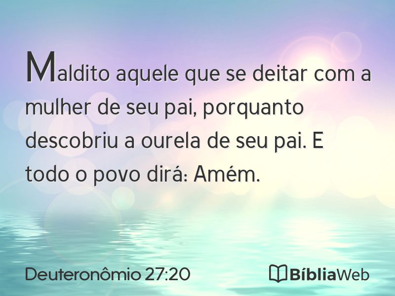 Deuteronômio 27:20 em imagem para compartilhar