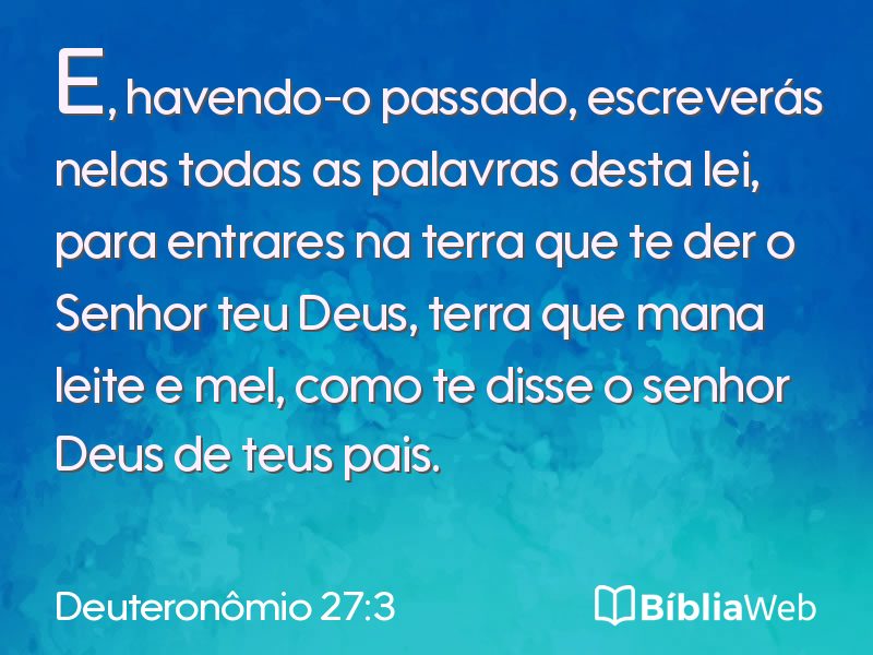 Deuteronômio 27:3 em imagem para compartilhar