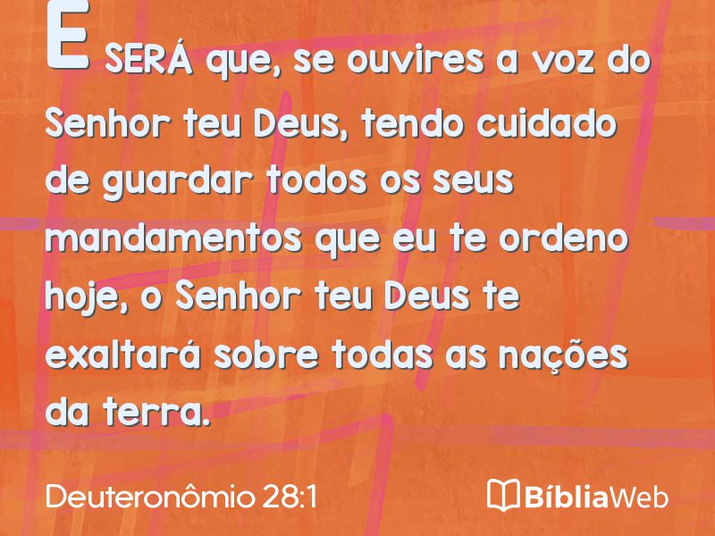 Deuteronômio 28:1 em imagem para compartilhar