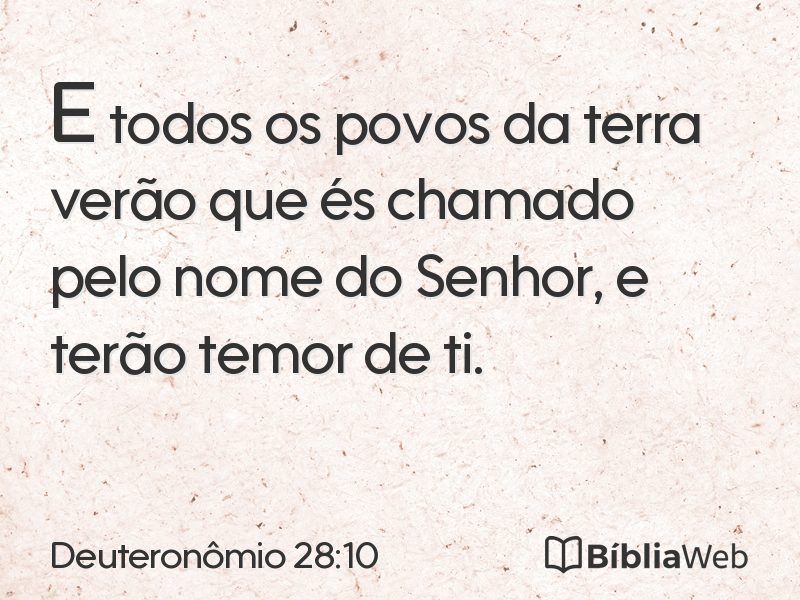 Deuteronômio 28:10 em imagem para compartilhar