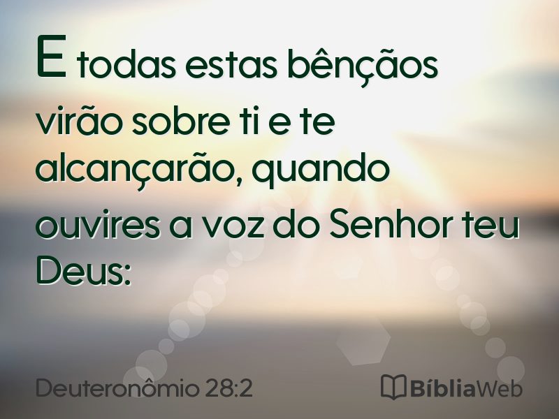 Deuteronômio 28:2 em imagem para compartilhar