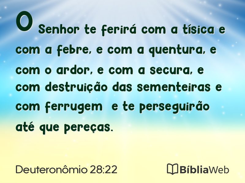 Deuteronômio 28:22 em imagem para compartilhar