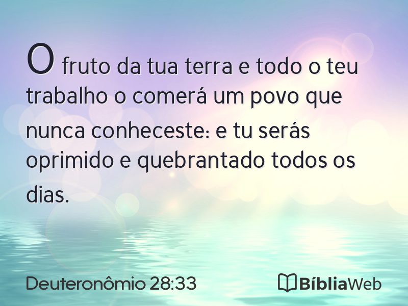 Deuteronômio 28:33 em imagem para compartilhar