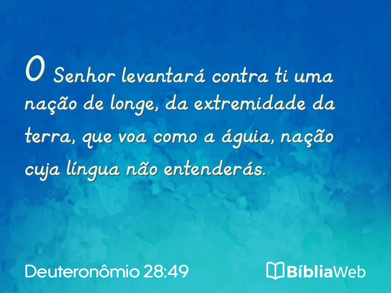 Deuteronômio 28:49 em imagem para compartilhar