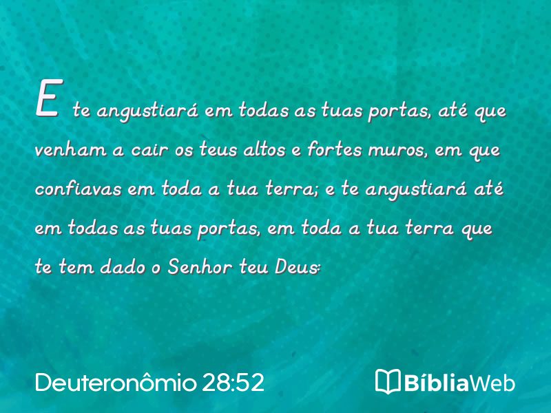 Deuteronômio 28:52 em imagem para compartilhar