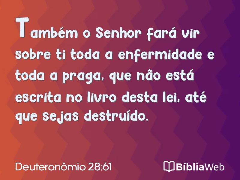 Deuteronômio 28:61 em imagem para compartilhar