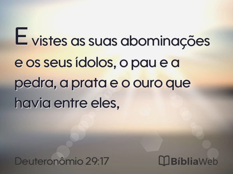 Deuteronômio 29:17 em imagem para compartilhar