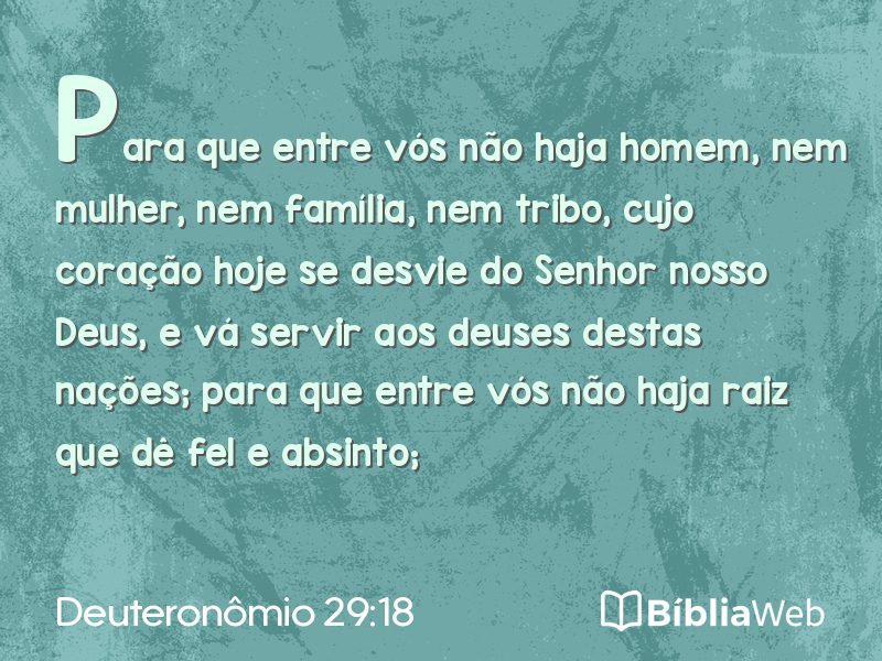 Deuteronômio 29:18 em imagem para compartilhar
