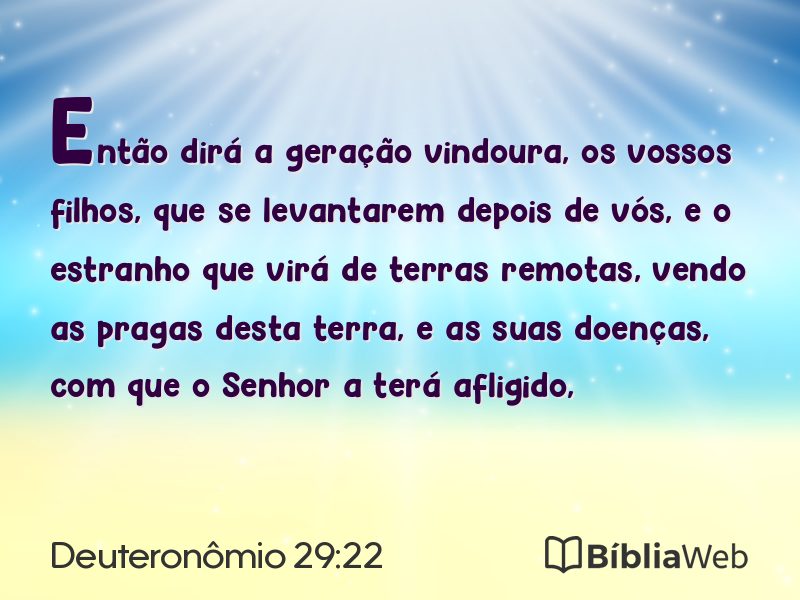 Deuteronômio 29:22 em imagem para compartilhar