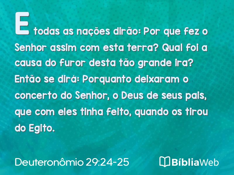 Deuteronômio 29:24-25 em imagem para compartilhar