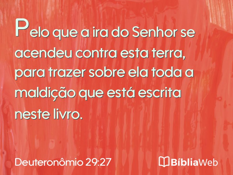 Deuteronômio 29:27 em imagem para compartilhar