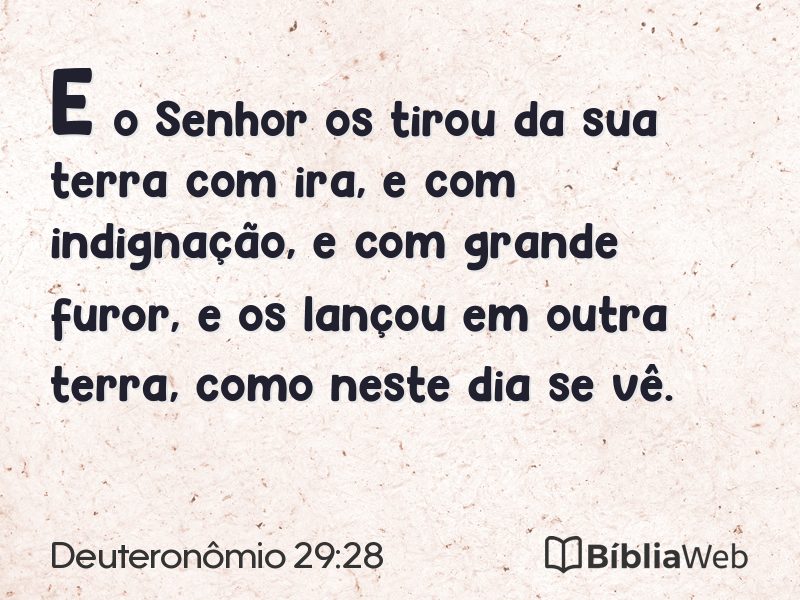 Deuteronômio 29:28 em imagem para compartilhar