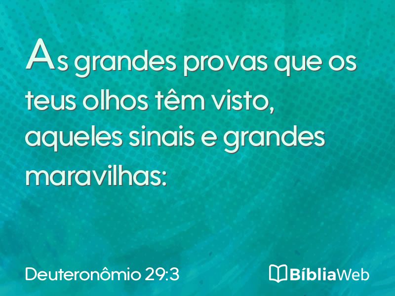 Deuteronômio 29:3 em imagem para compartilhar
