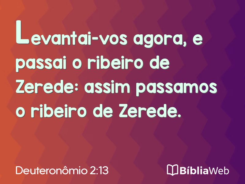 Deuteronômio 2:13 em imagem para compartilhar