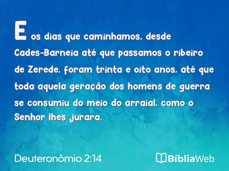 Deuteronômio 2:14 em imagem para compartilhar