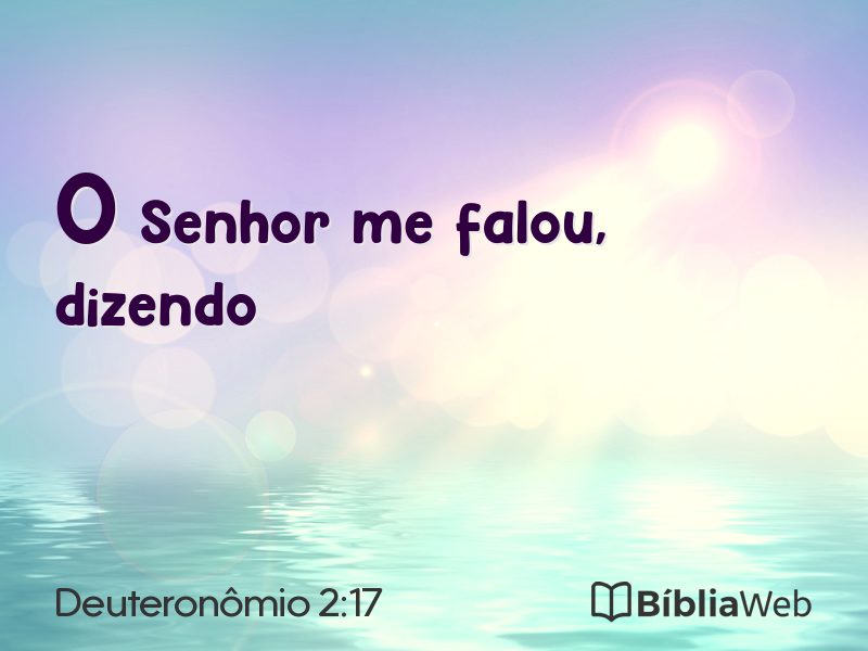 Deuteronômio 2:17 em imagem para compartilhar