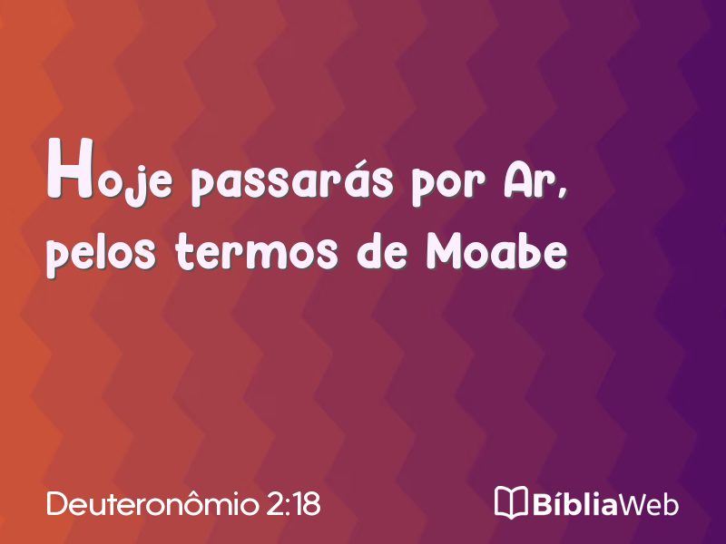Deuteronômio 2:18 em imagem para compartilhar