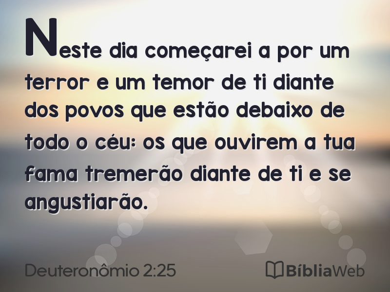 Deuteronômio 2:25 em imagem para compartilhar