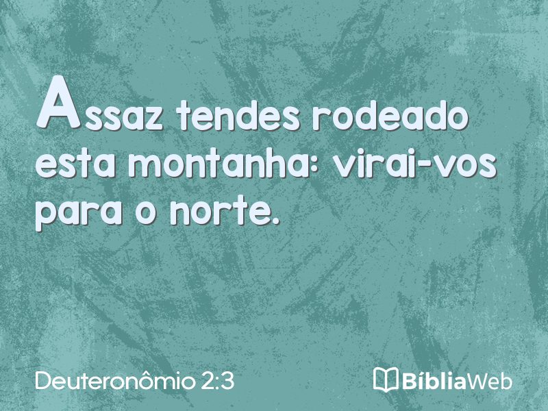 Deuteronômio 2:3 em imagem para compartilhar