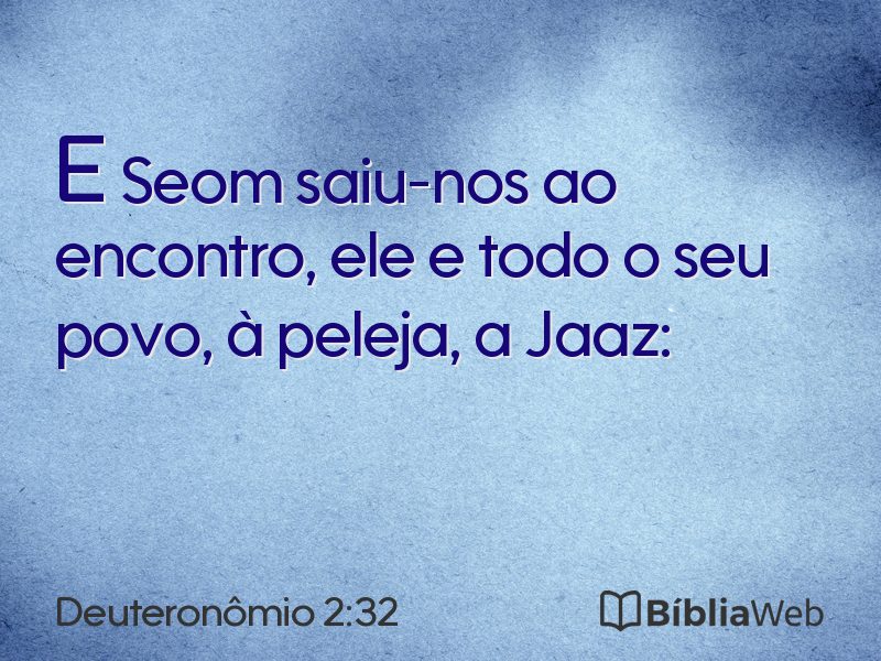 Deuteronômio 2:32 em imagem para compartilhar
