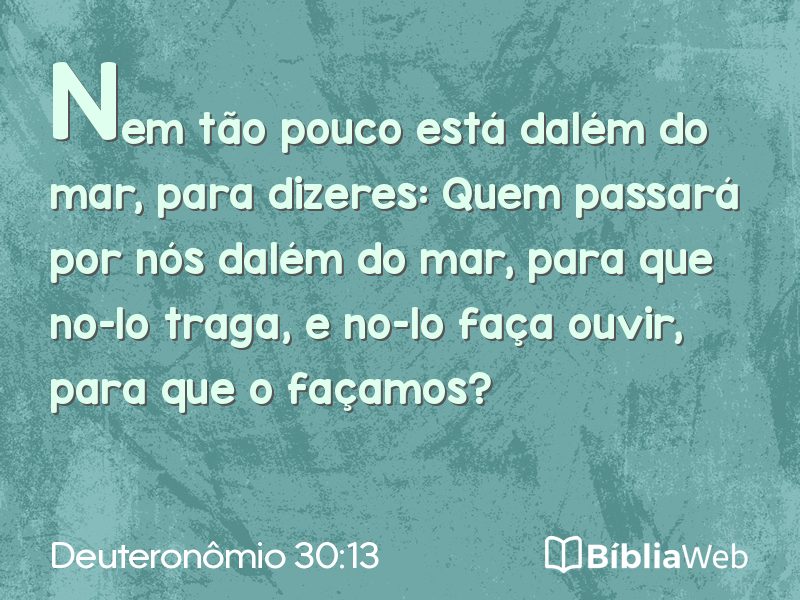 Deuteronômio 30:13 em imagem para compartilhar