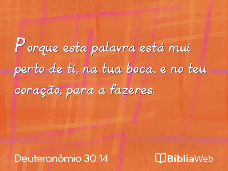 Deuteronômio 30:14 em imagem para compartilhar