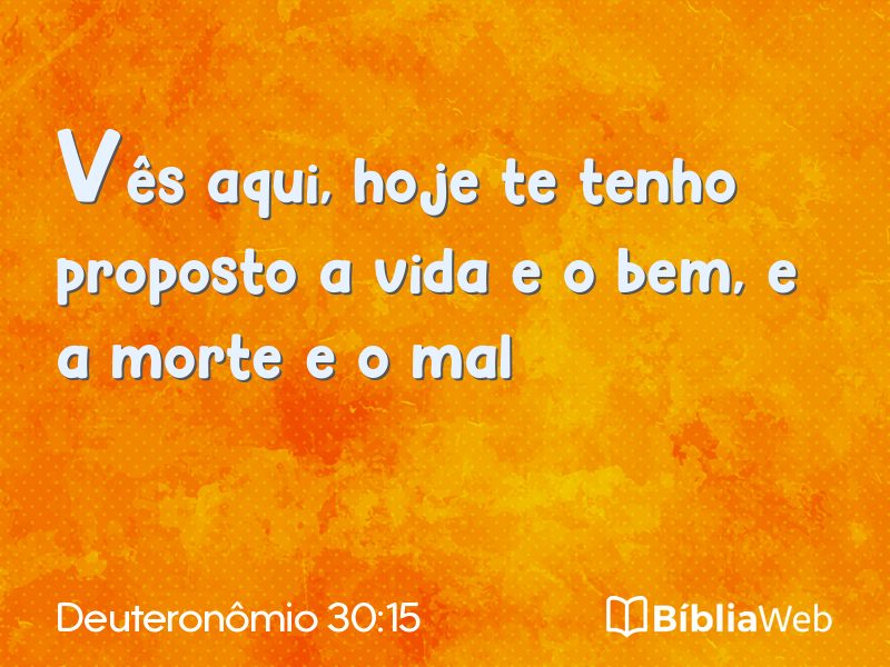 Deuteronômio 30:15 em imagem para compartilhar