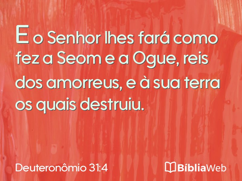 Deuteronômio 31:4 em imagem para compartilhar