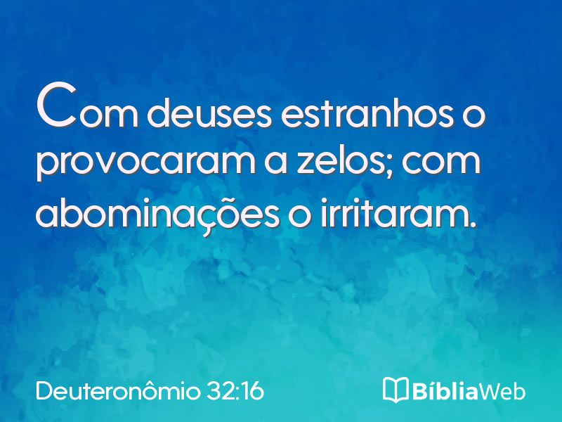Deuteronômio 32:16 em imagem para compartilhar