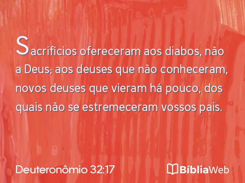 Deuteronômio 32:17 em imagem para compartilhar