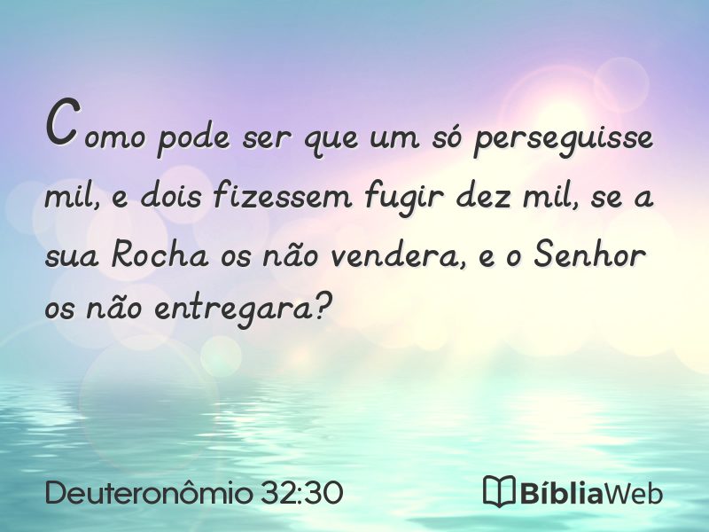 Deuteronômio 32:30 em imagem para compartilhar