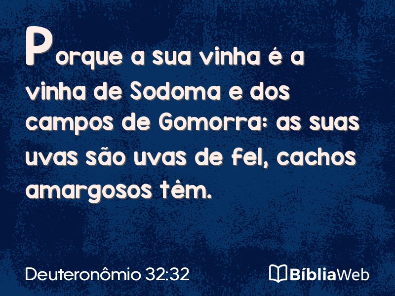 Deuteronômio 32:32 em imagem para compartilhar