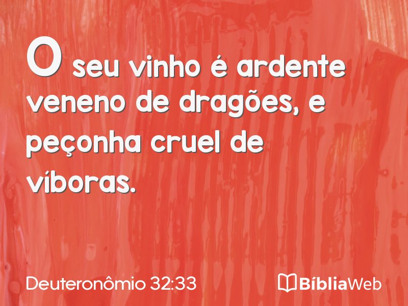 Deuteronômio 32:33 em imagem para compartilhar