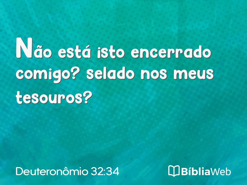Deuteronômio 32:34 em imagem para compartilhar