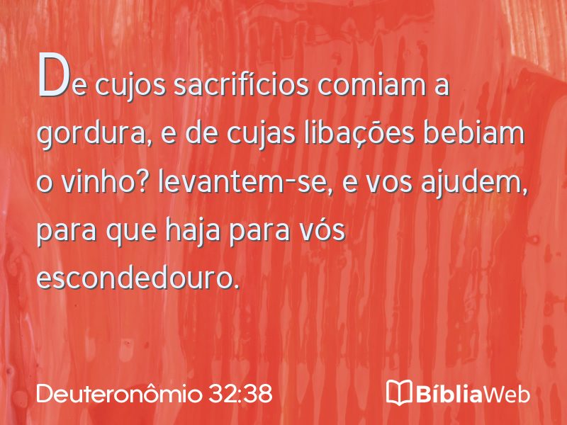 Deuteronômio 32:38 em imagem para compartilhar