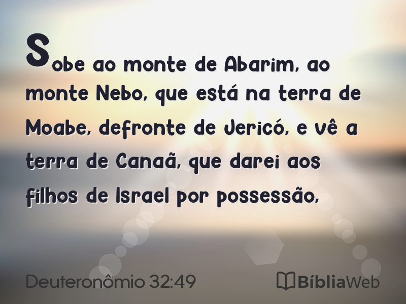 Deuteronômio 32:49 em imagem para compartilhar