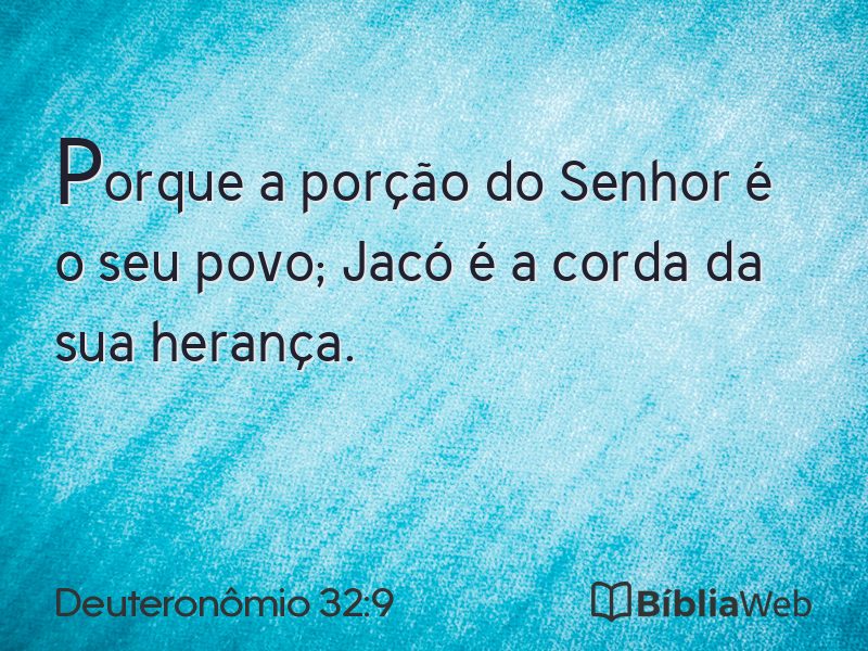 Deuteronômio 32:9 em imagem para compartilhar