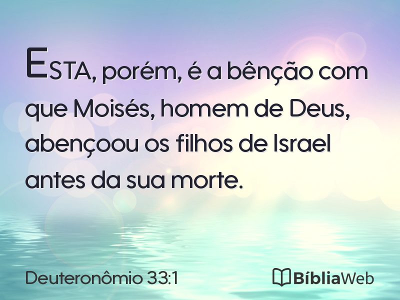 Deuteronômio 33:1 em imagem para compartilhar