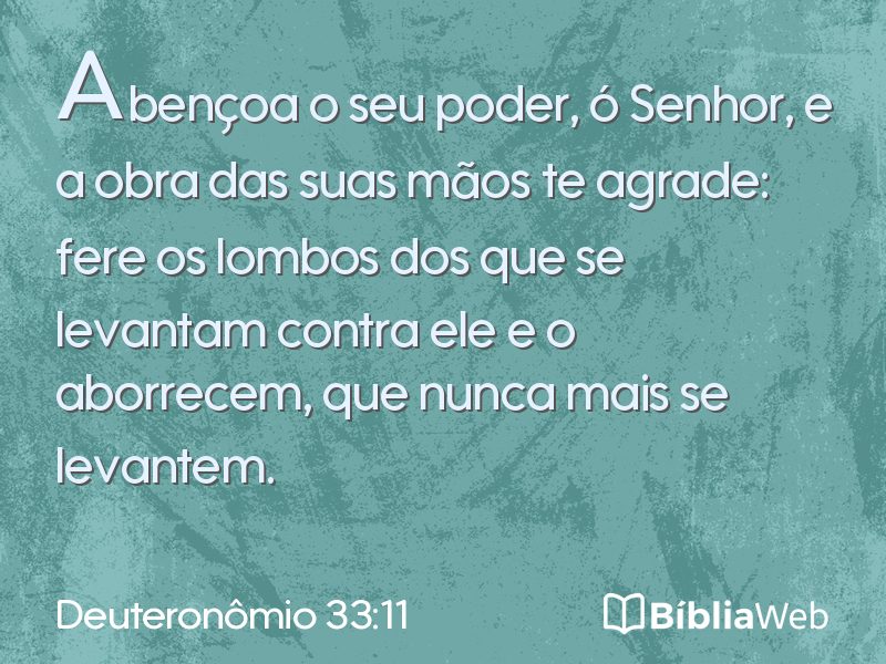 Deuteronômio 33:11 em imagem para compartilhar