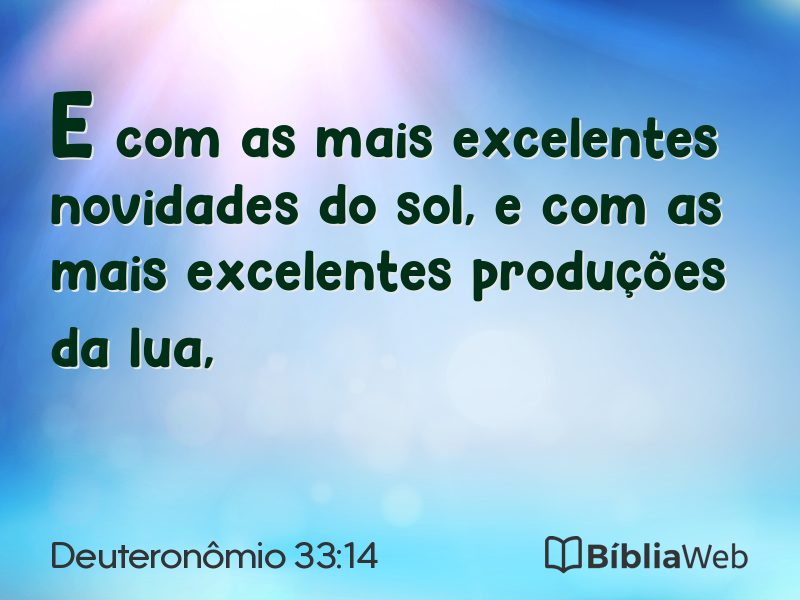 Deuteronômio 33:14 em imagem para compartilhar